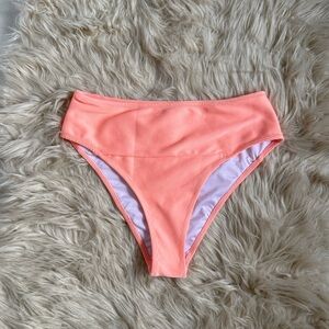 Popvil Peach High Waisted Bikini Bottom